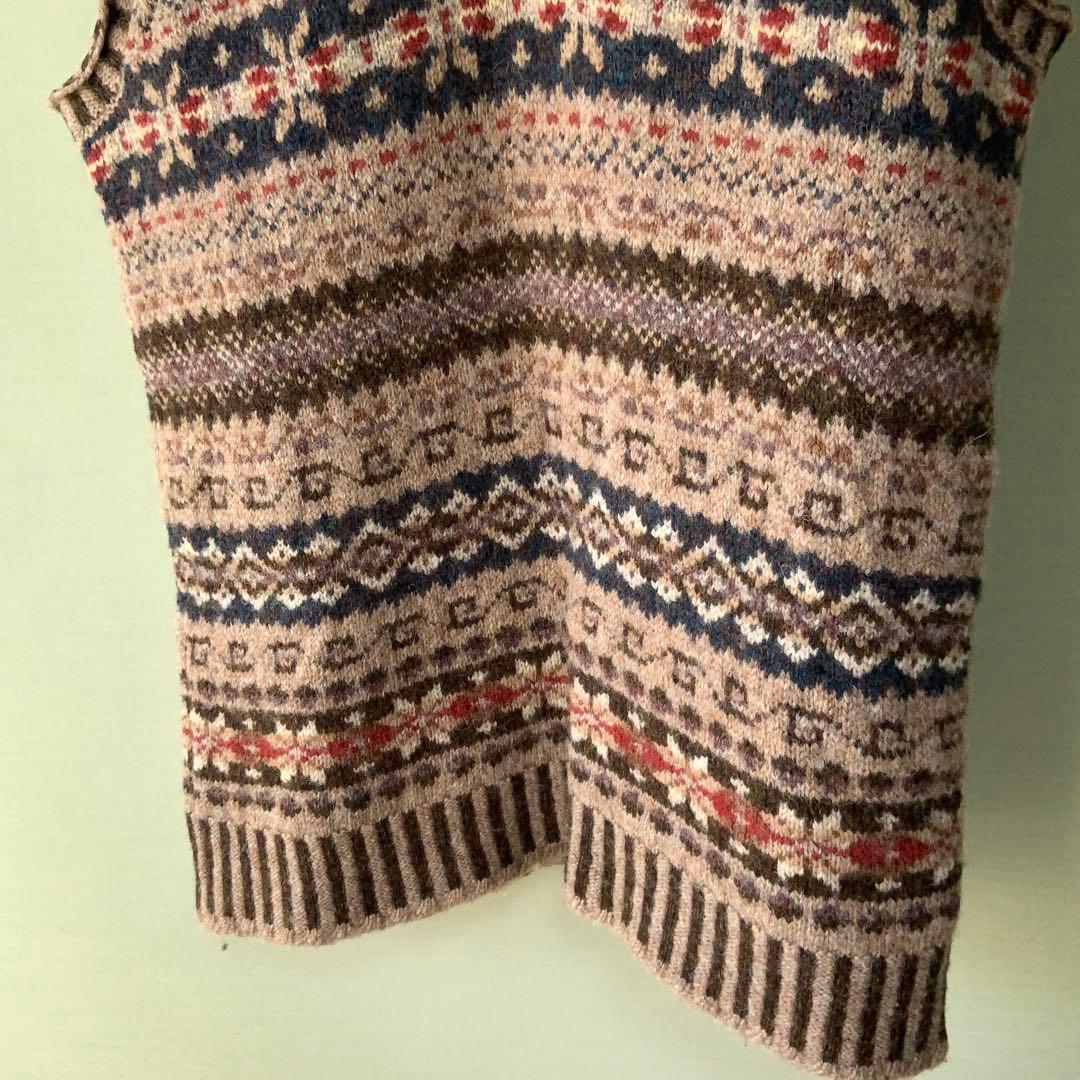 BEAMS PLUS別注 Jamieson’s フェアアイルニットベストS英国製