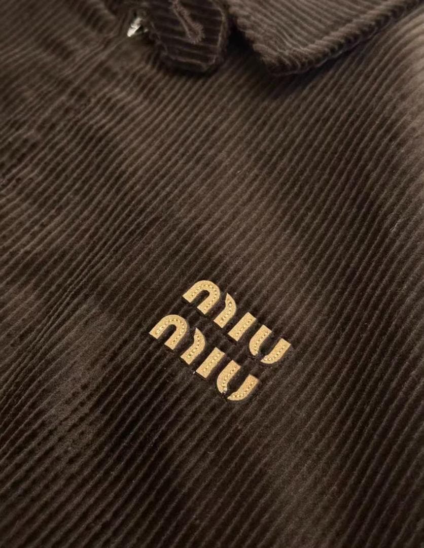 Miu Miu コーデュロイジャケット ブラウン 40 男女兼用