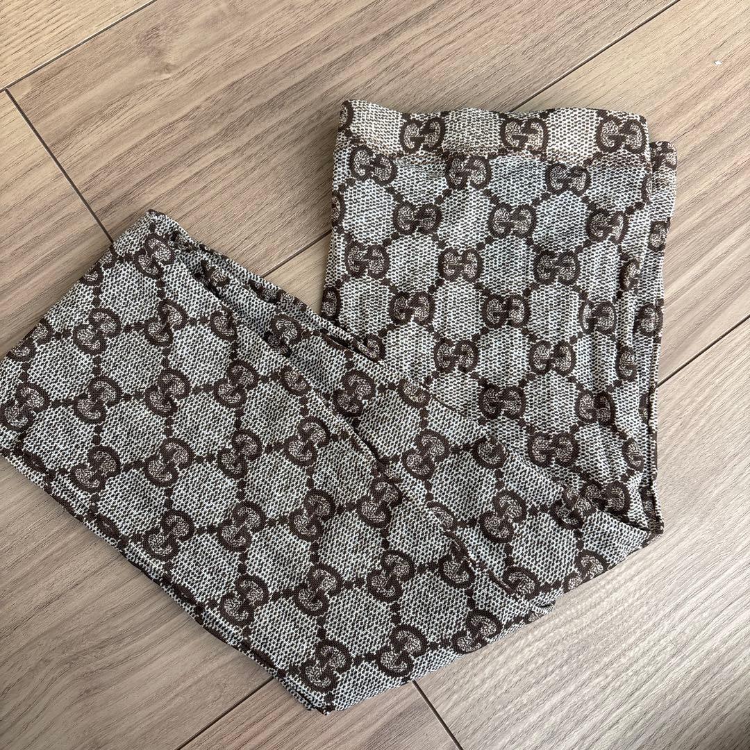 GUCCI モノグラム柄タイツ