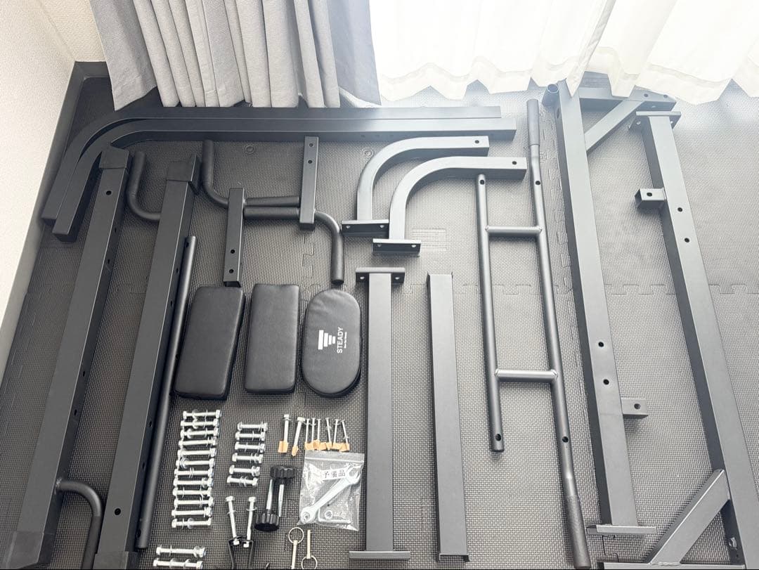 【カビゴン】STEADYマルチ懸垂マシン ぶら下がり健康器 懸垂器具