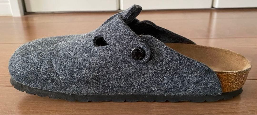 ★本日値下げ中　美品　レア　ビルケンシュトック　ボストン　フェルト　グレー　37