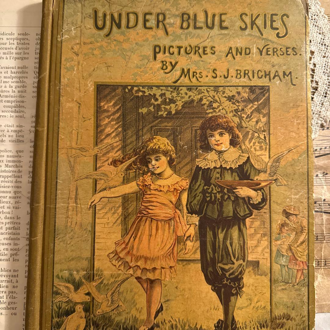 1894年アンティーク美しい挿絵ヴィクトリアン洋書　絵本ジャンクジャーナル古書
