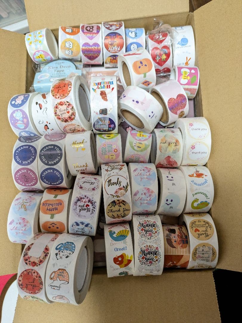 メモ帳　シール大量ぼっくす♡