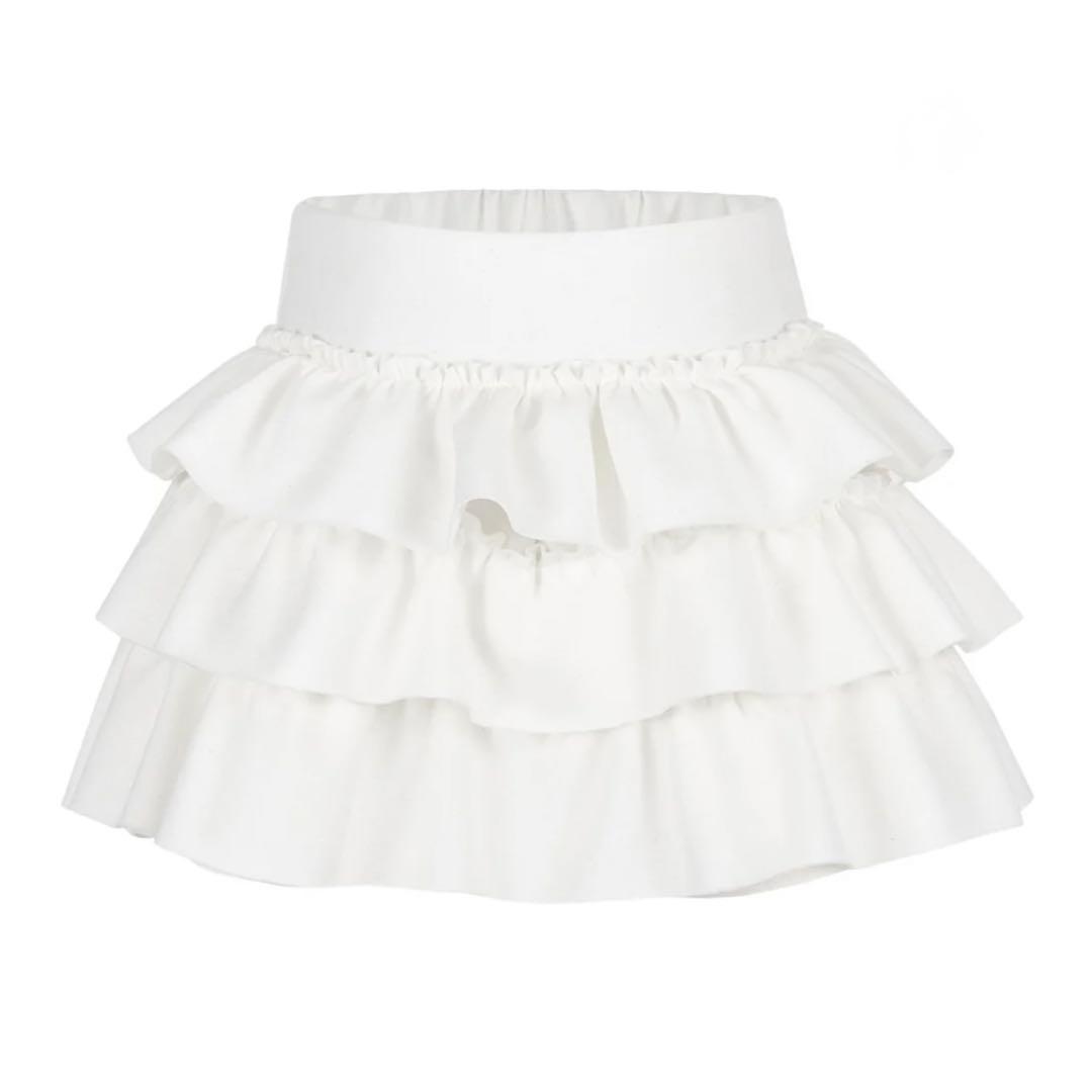 ANDWANG ♡ Kirakira frill mini skirt