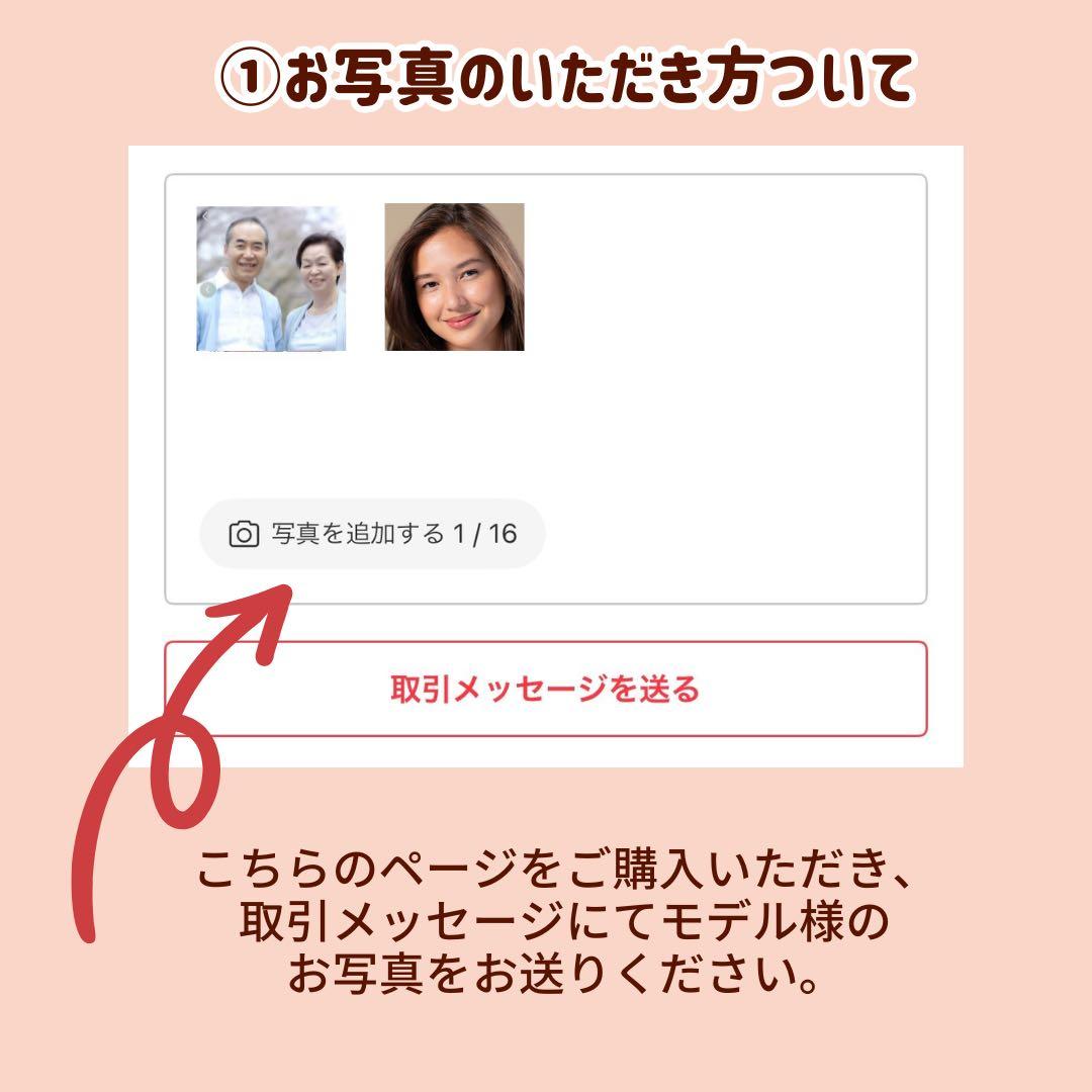 1名さま　2名さま　A4サイズ【似顔絵オーダー】用紙のみ