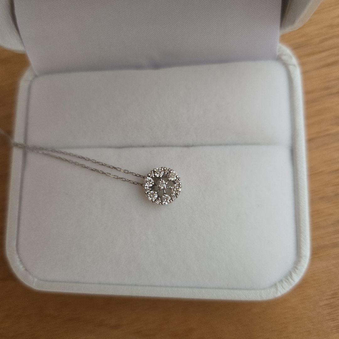 【新品未使用】Pt900 ダイヤモンドネックレス　ペンダント 0.28ct