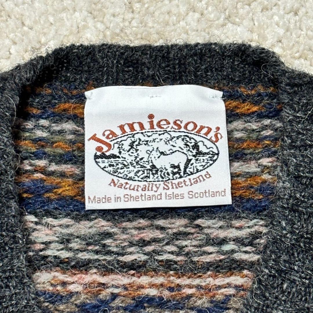 ジャミーソンズ フェアアイル Vネック ベスト 40 スコットランド製