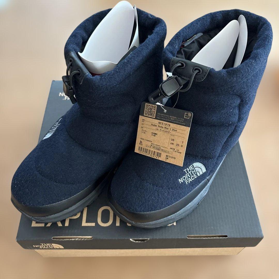 【未使用】ザノースフェイス　ヌプシ　ブーツ　25　NF51979 ネイビー