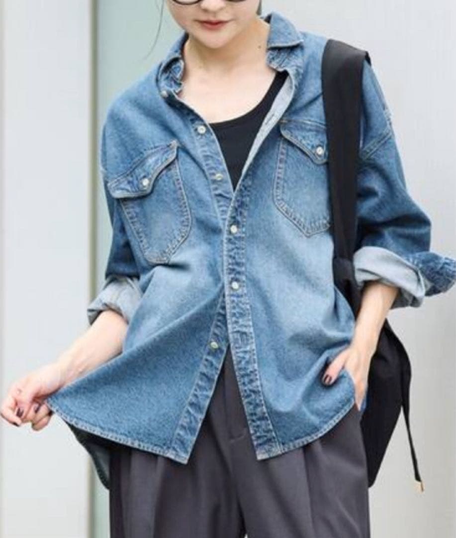 スローブイエナLE DENIM BDUシャツ