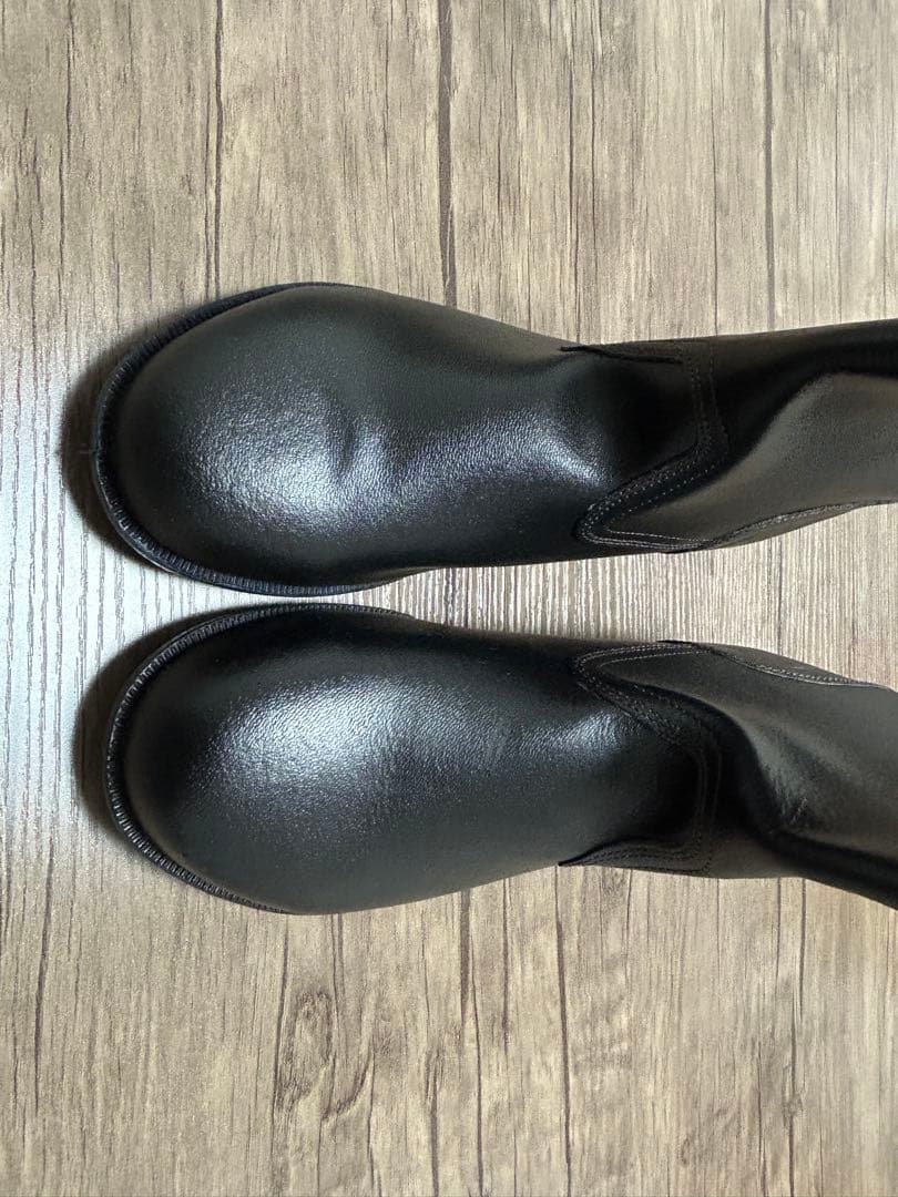 Simon 黒 合成皮革 ブーツ 半長靴　安全靴