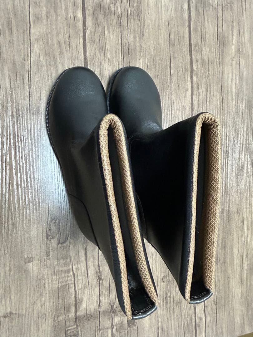 Simon 黒 合成皮革 ブーツ 半長靴　安全靴