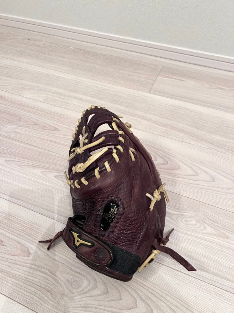 海外モデル　ミズノ硬式　ファーストミット　左投げ用 ダークブラウン