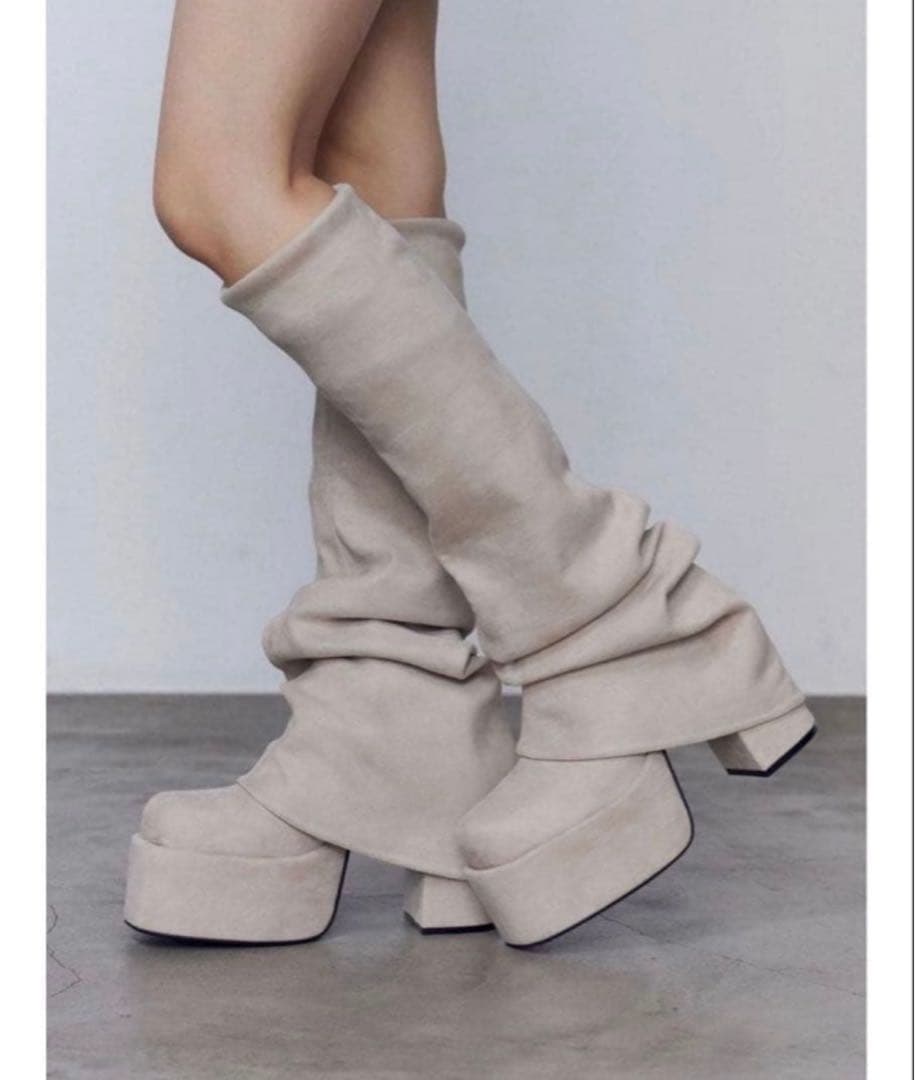 EMODA ルーズフレアカバーフィットブーツM