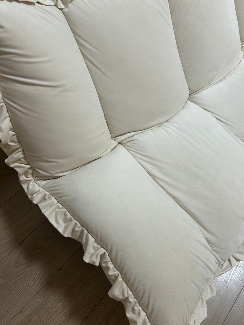 Francfranc カランフロアソファ　ホワイト　 W1120~1570