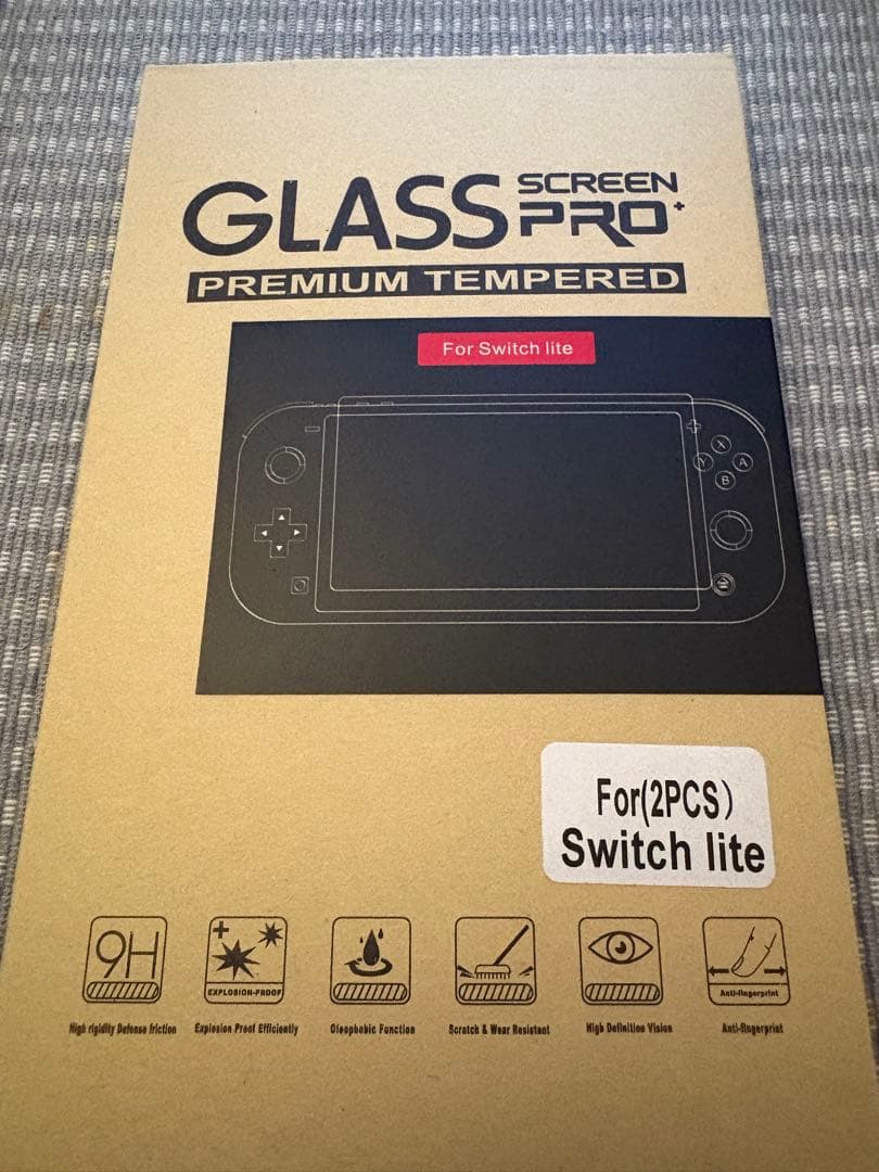 Nintendo Switch Lite グレー グリップケース、ガラスカバー