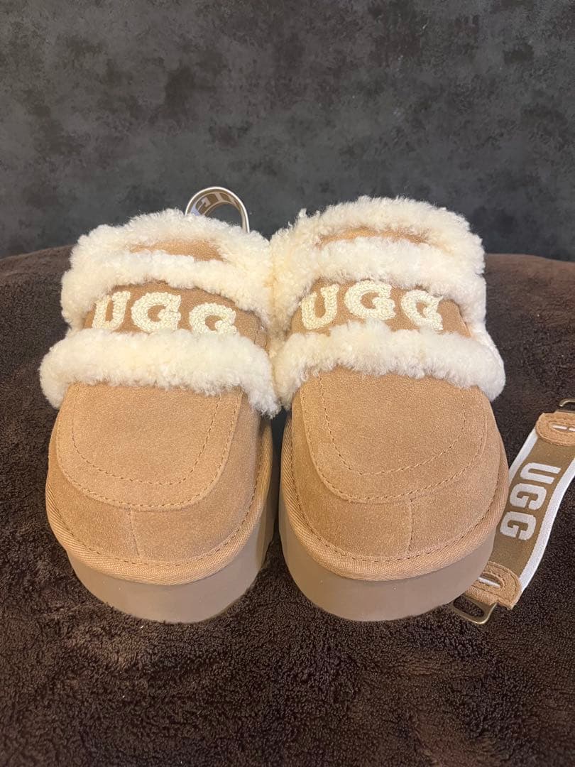 UGG アグ ブラウン 厚底サボサンダル 24CM