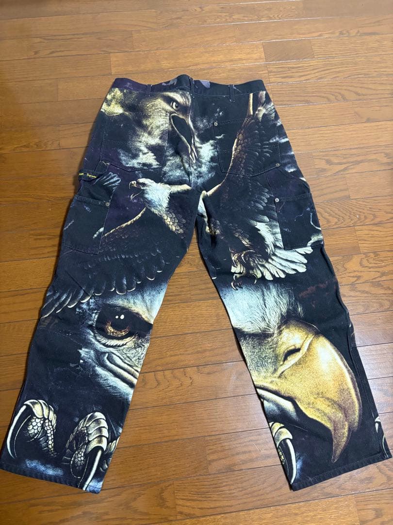 【新品・34】Supreme Eagle Double Knee Pant 黒
