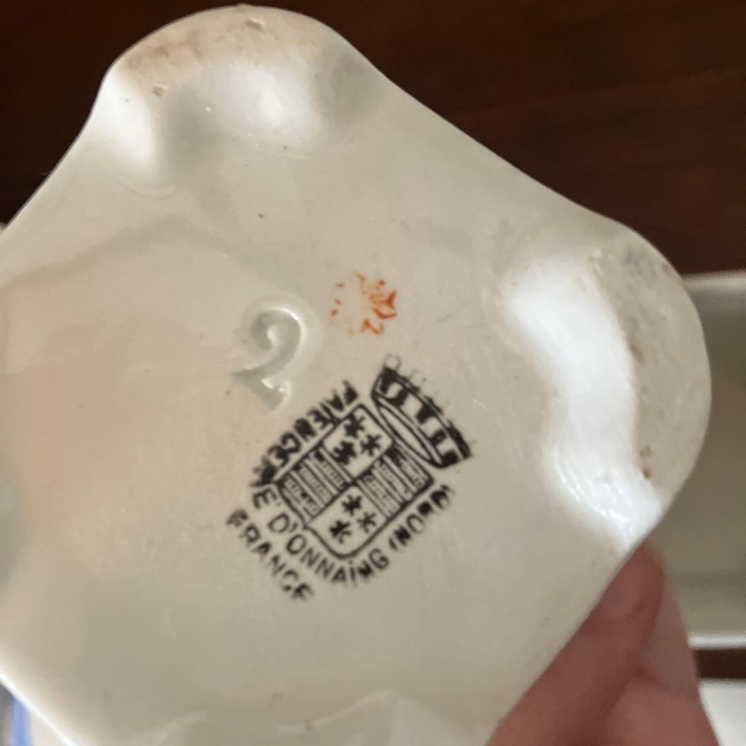 フランスアンティークキャニスターFAIENCER D′ONNAING NORD