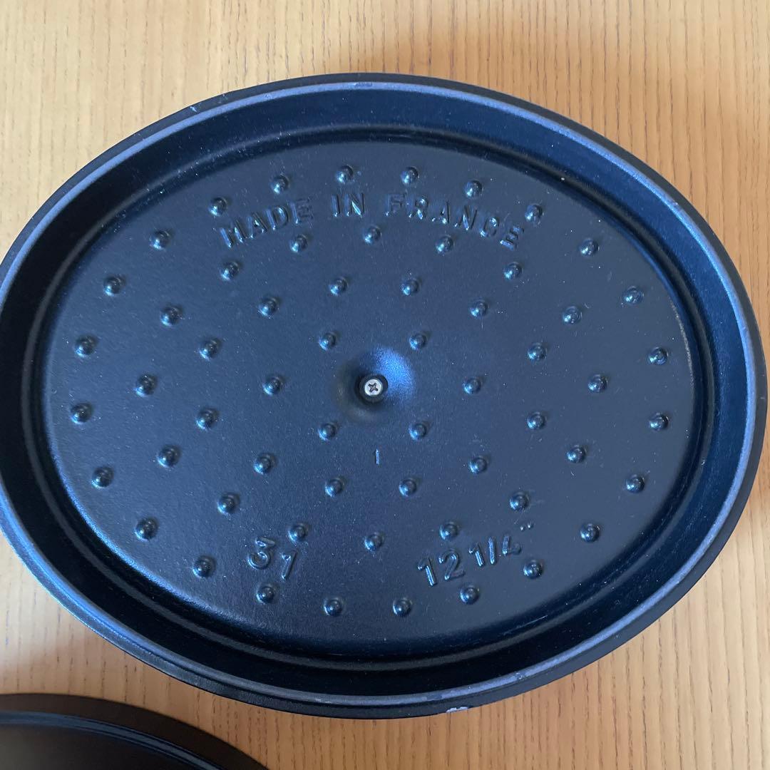 新品 ストウブ ピコ・ココット 31 cmオーバルブラック