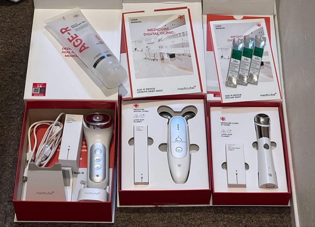 メディキューブ　美顔器3点セット　age-r 初代シリーズ
