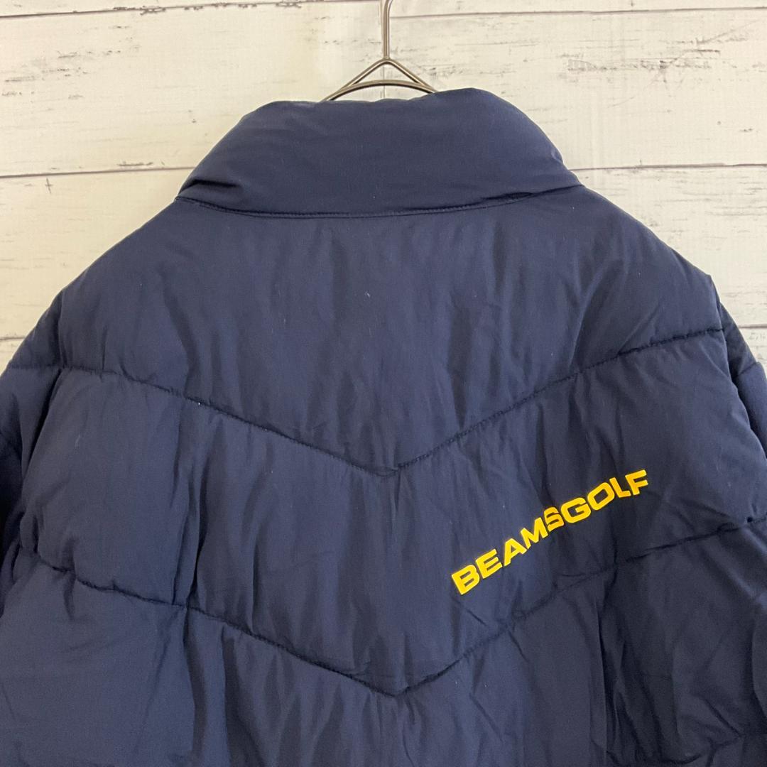 BEAMS GOLF ロゴ刺繍 中綿ブルゾン ネイビー XL