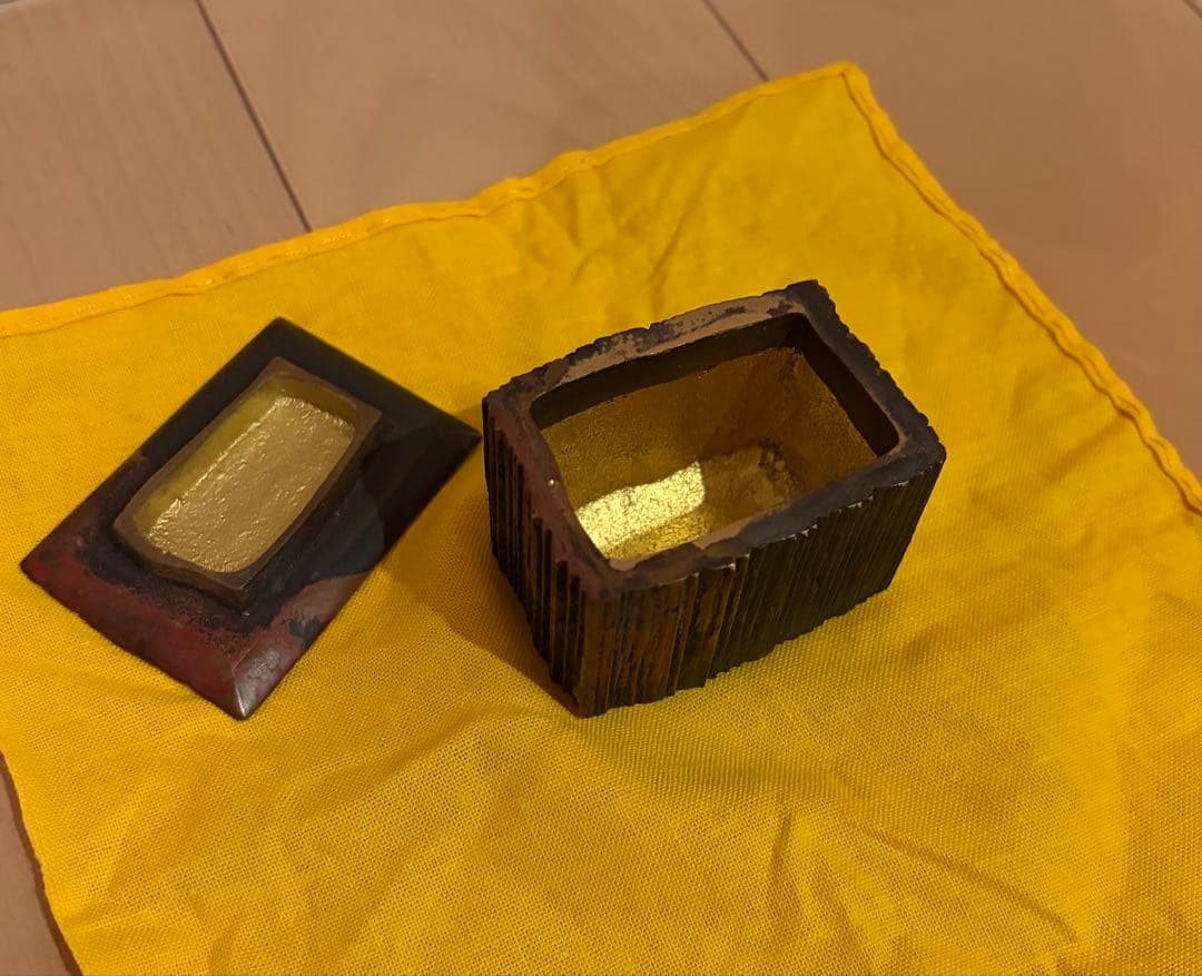 畠山耕治 ブロンズ小箱 共箱付 2009年作（Bronze Box）