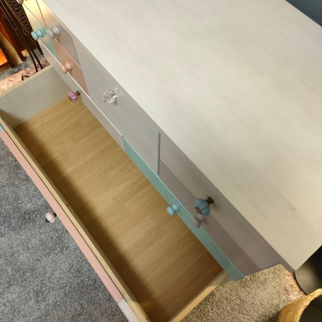 マルチカラー 3段ローチェスト