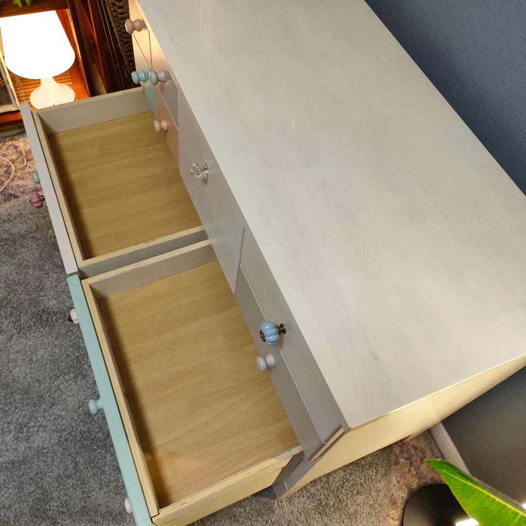 マルチカラー 3段ローチェスト