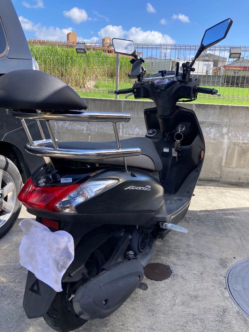 アクシスZ用　タンデムバー　バックレスト　ウィルズウィン　※車体ではありません。