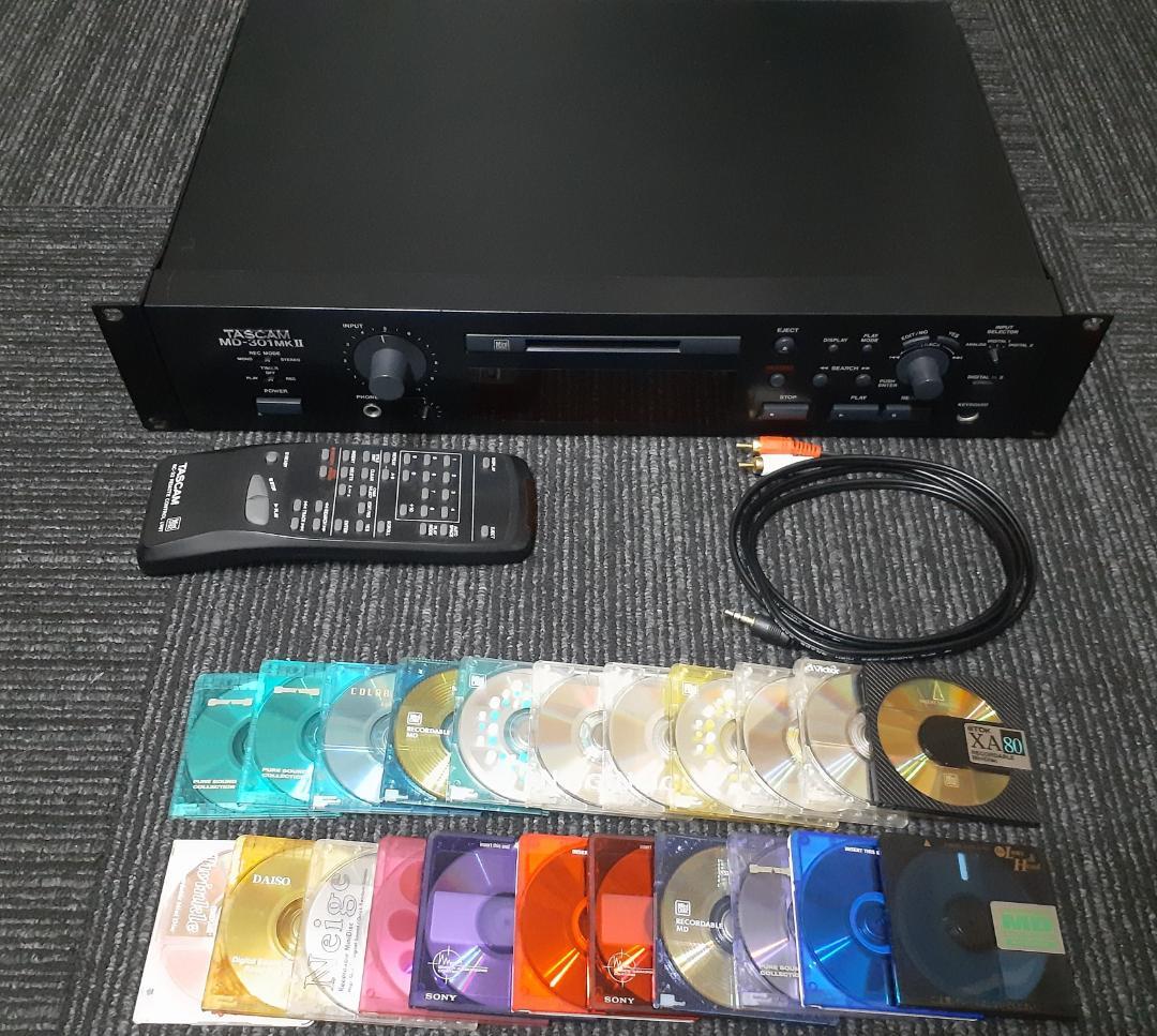 録音再生OK！TASCAM MD-301MK2 業務用MDデッキ おまけ多数あり