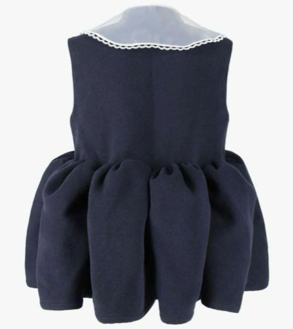 美品✨Bibiy. ANGIE SLEEVELESS JACKET ネイビー