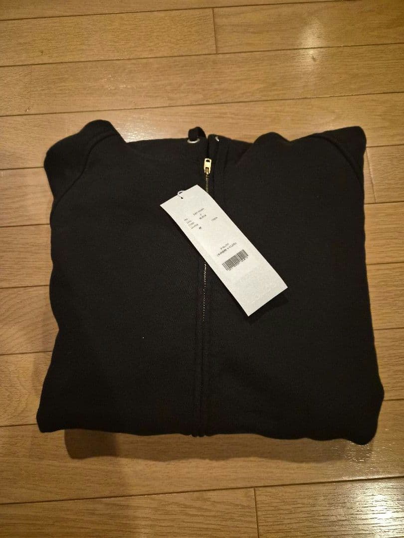 comoli サイズ2 コットン裏毛ジップパーカ