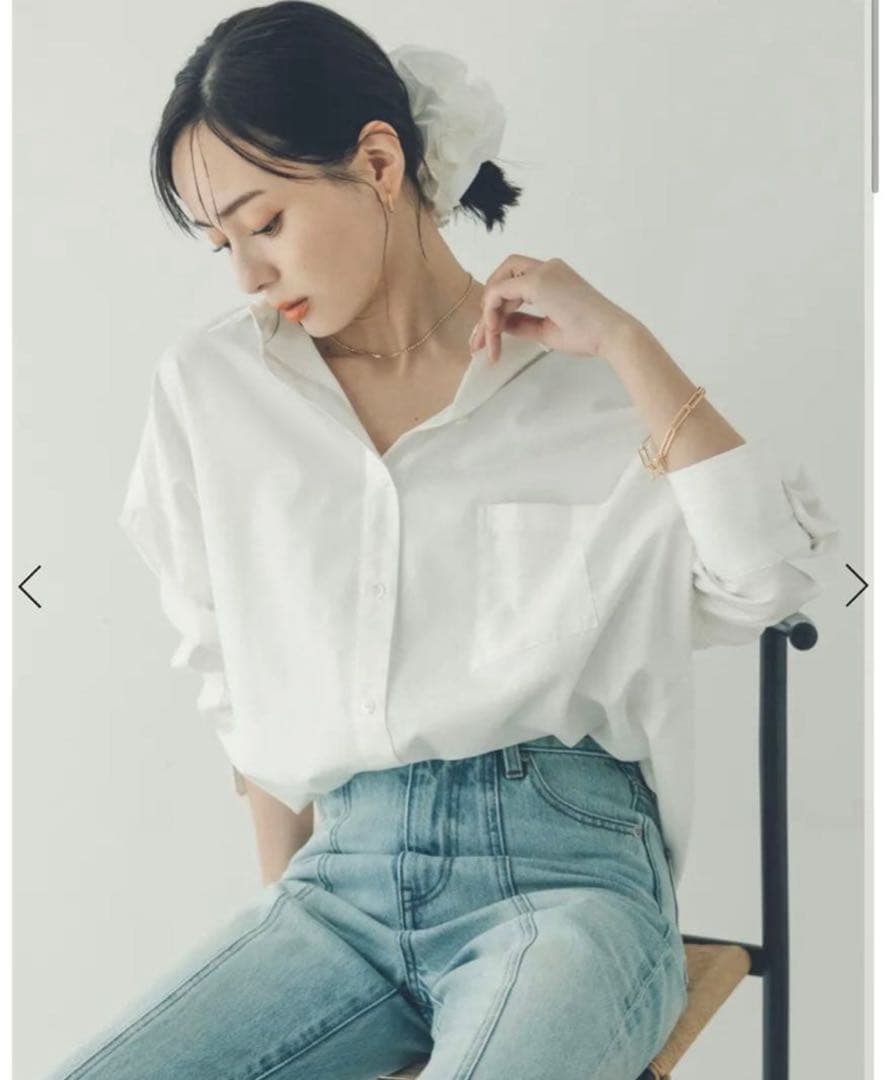 anuans アニュアンス♡ホワイト スタンダードシャツ