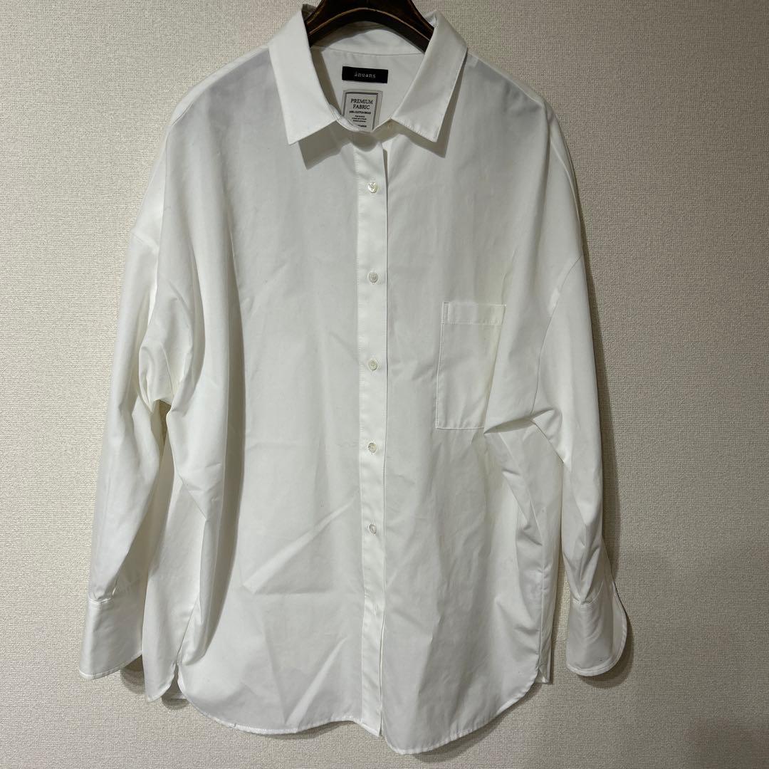 anuans アニュアンス♡ホワイト スタンダードシャツ