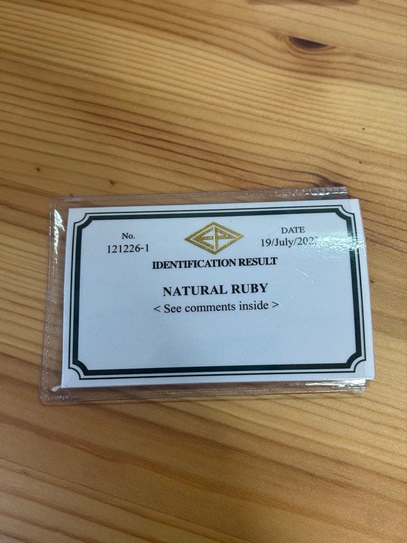 K18 ルビー　ネックレス　チャーム