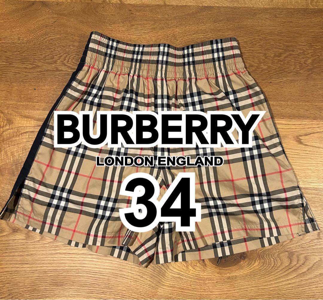 【試着のみ】BURBERRYバーバリー ヴィンテージチェックショートパンツ 34