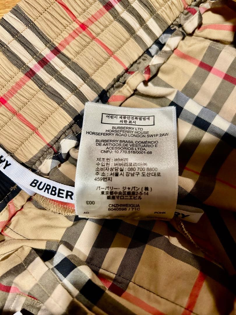 【試着のみ】BURBERRYバーバリー ヴィンテージチェックショートパンツ 34