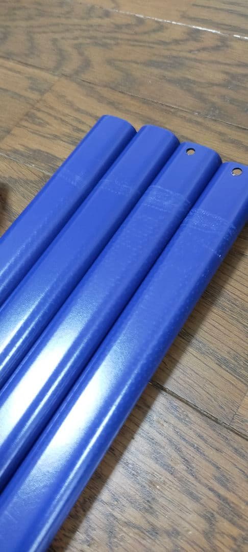 美品 エンドースタッキング式抗菌 お昼寝コット ブルー2個セット130