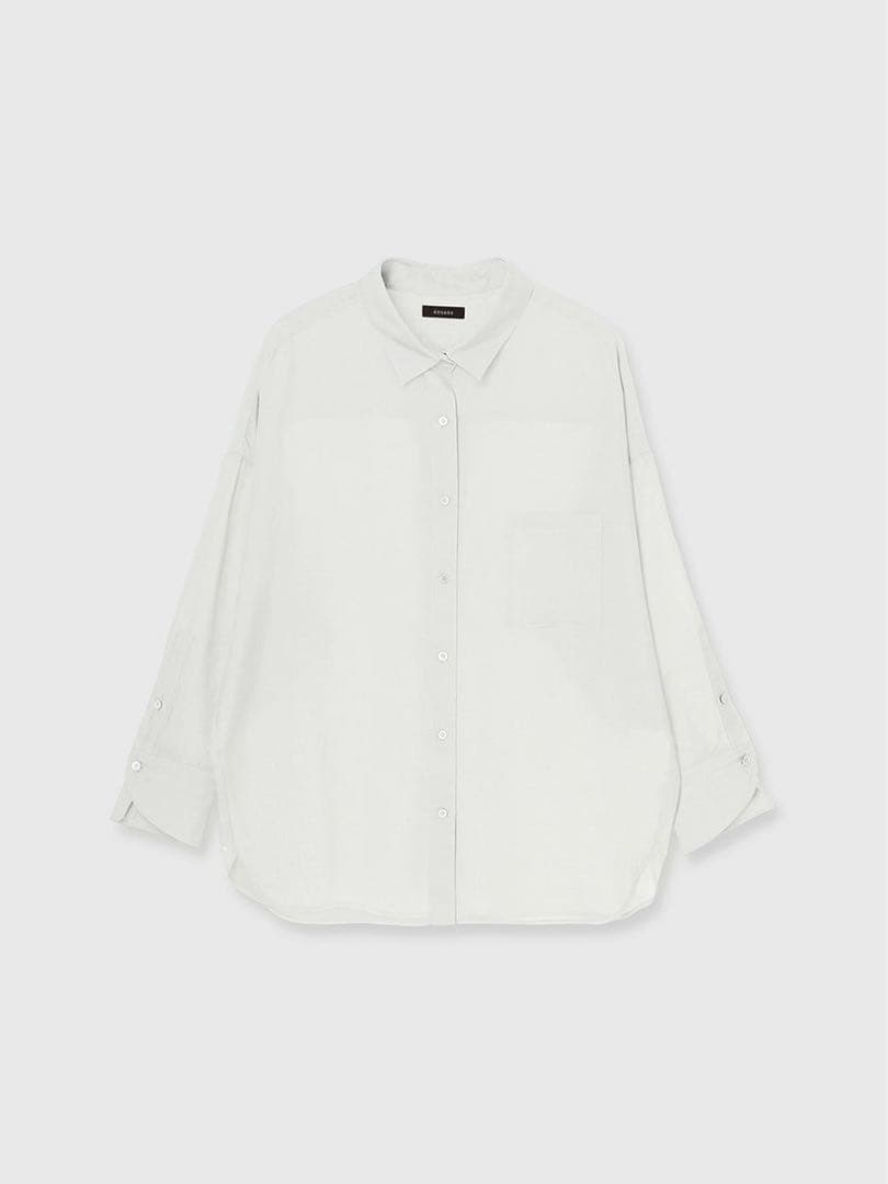 25ss anuans アニュアンス　ミニマルシアーオーバーシャツ