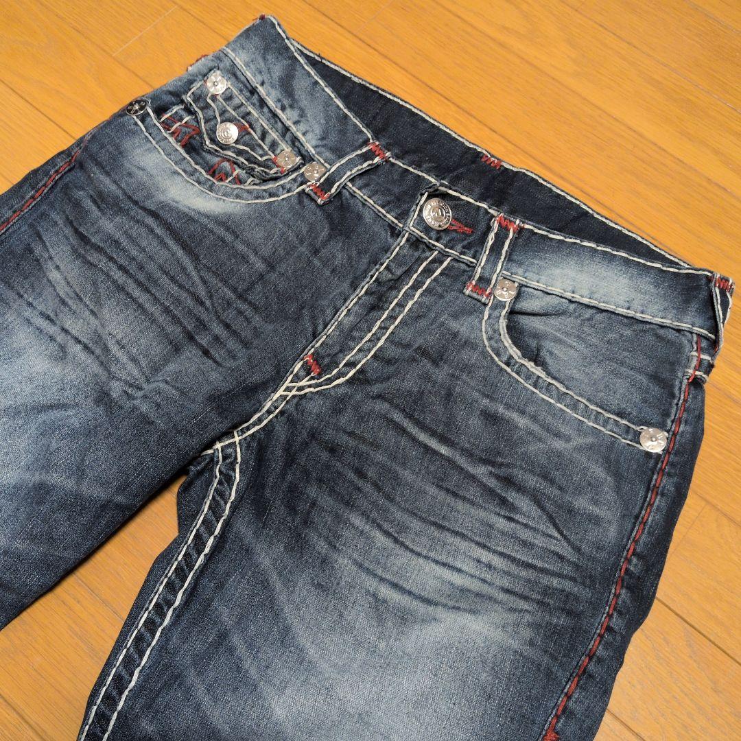 TRUE RELIGION SUPER T ストレートデニム 34