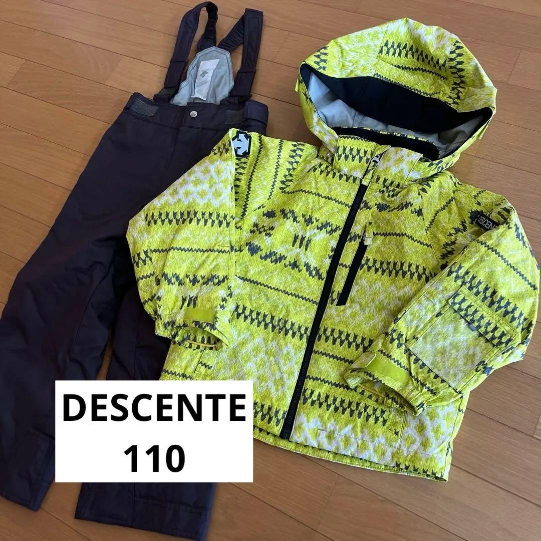 極美品【DESCENTE/デザント】子ども用スキーウェアセット　雪遊び　スノボ