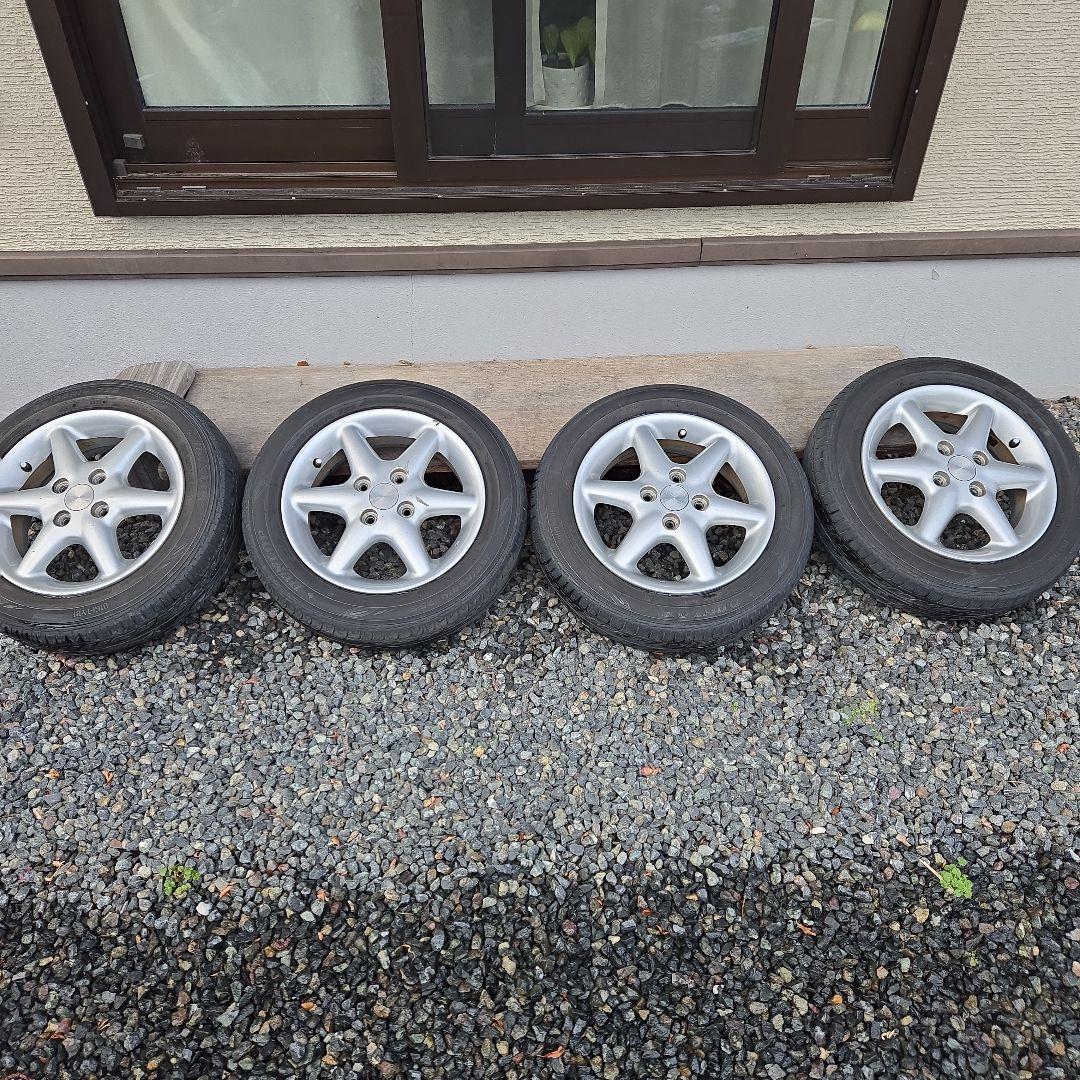 雪兎ラパンSS純正ホイール14インチ　DUNLOP155/65R14セット