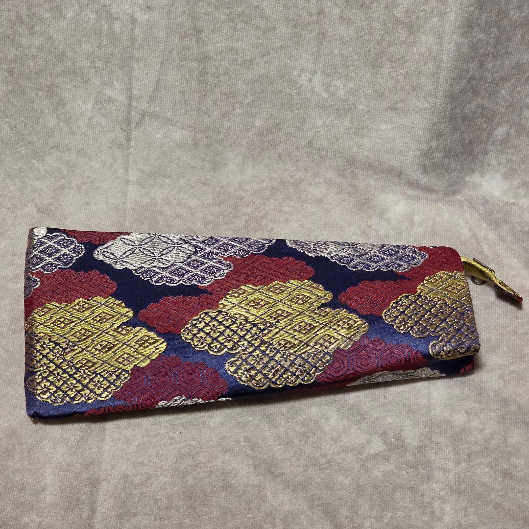 三味線 撥 バチ ケースつき　開き約8.7cm一部欠けあり　本鼈甲