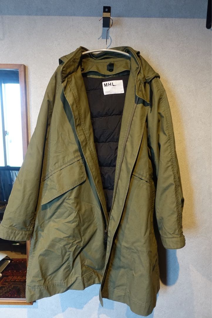 MHL. ロングコート カーキ　マーガレットハウエル