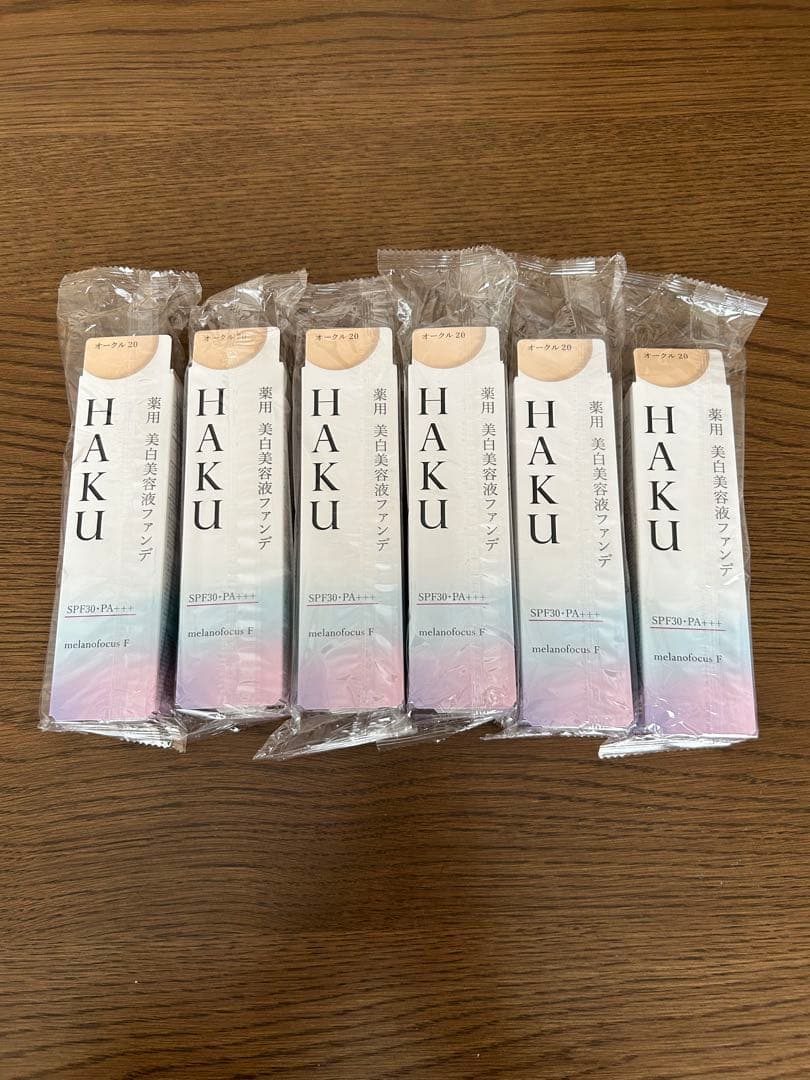 Jiyong　ＨＡＫＵ薬用美白美容液ファンデ　オークル20 6点セット売り