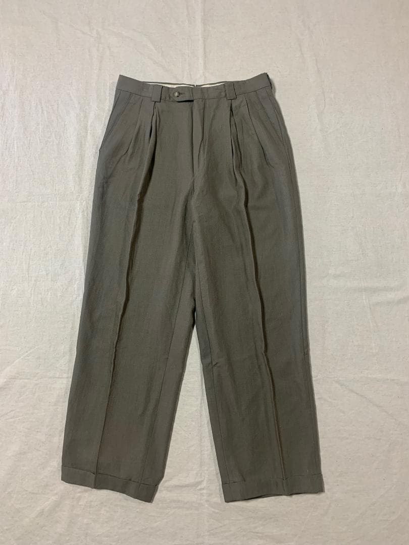 80s ジバンシー GIVENCHY 3タック スラックス 良サイズ