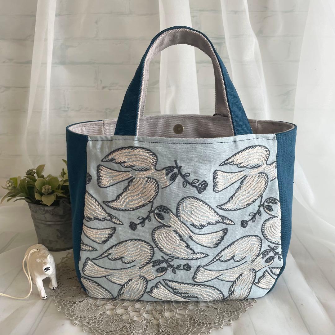 ハンドメイド　ラウンドトートバッグ ミナ following day 444