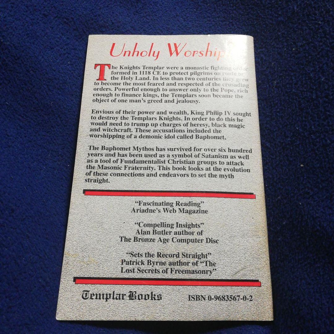 洋書 Unholy Worship? Myth of Bapt/Dafoe