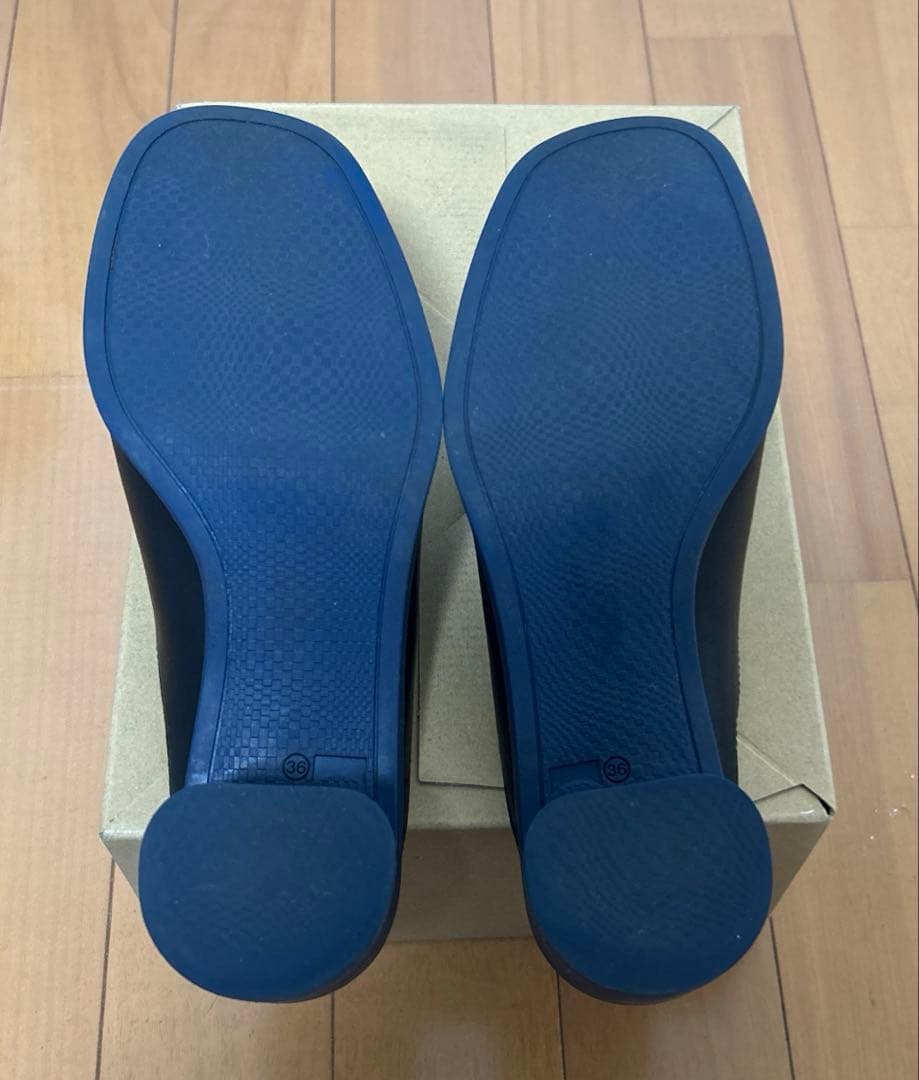 カンペール CAMPER ミュール　サンダル　黒　ネイビー　36 / 23cm