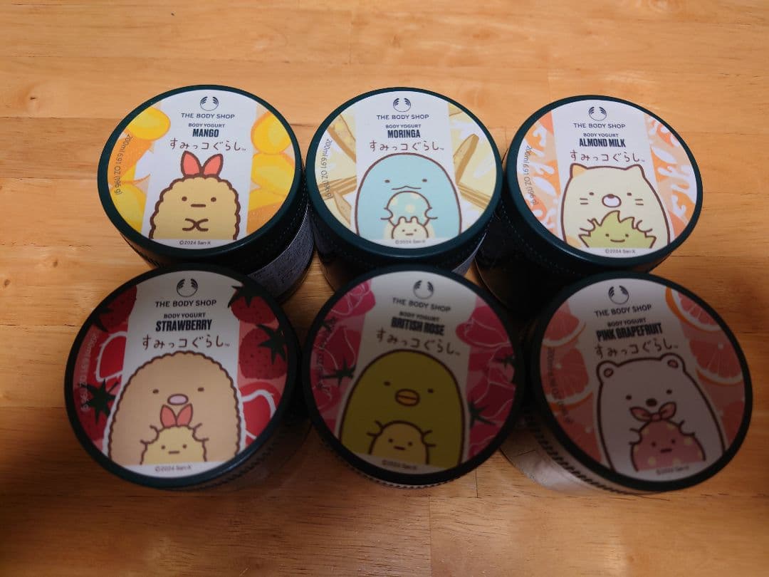 【未使用品】ザ・ボディショップ★ボディヨーグルト　すみっコぐらし6点